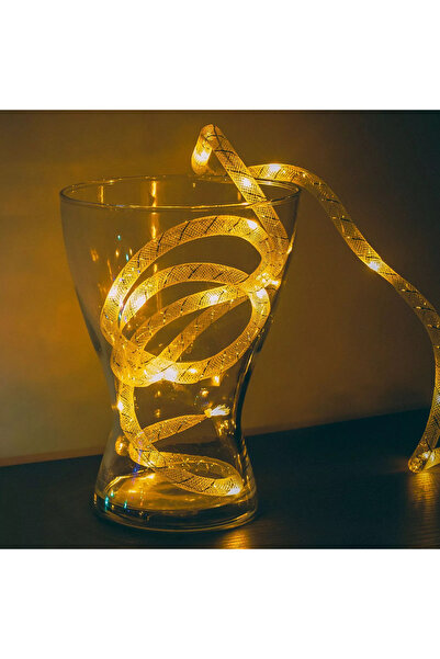 OEM Sir de lumini de Craciun LED alb cald fir argintiu 2m 2x AAA 58032A Phenom