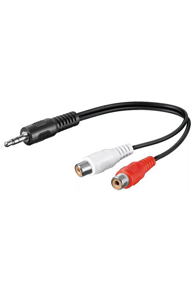 OEM Cablu adaptor Jack 3.5 mm tata stereo la 2x RCA mama Goobay