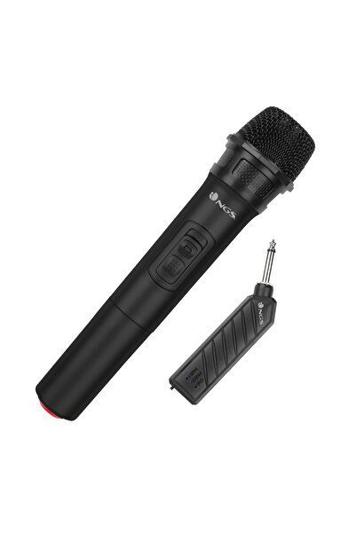 NGS Microfon wireless unidirectional VHF Jack 6.3 mm negru SINGERAIR