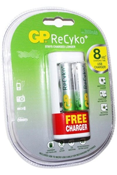 OEM Incarcator AA/AAA NIMH R3/R6 + 2xR6 2100mAh +adaptor WA12 GP