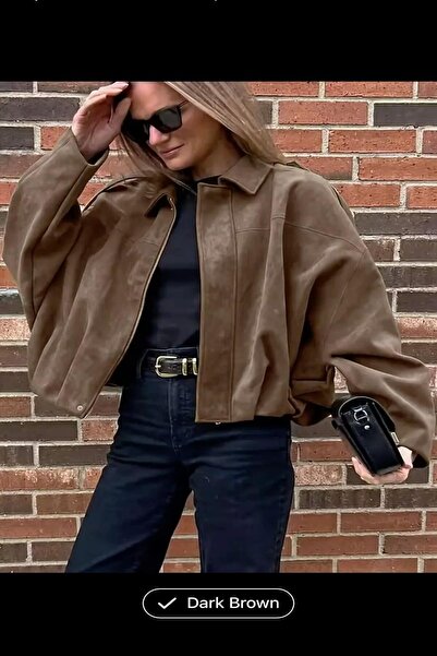 PRİFALDİ Μπουφάν μπόμπερ με εμπριμέ σχέδιο σουέτ