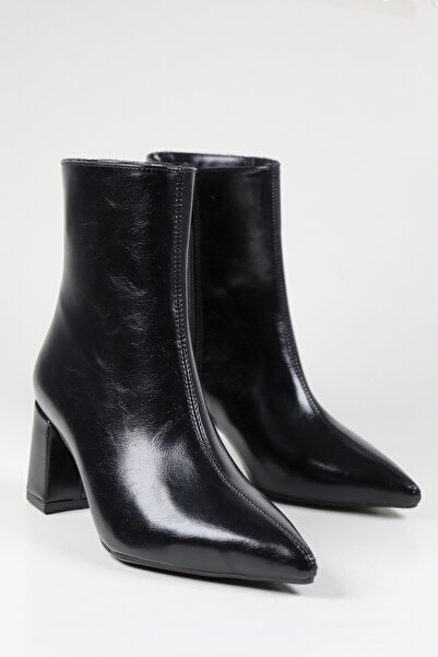 NiceDiffer حذاء نسائي ذو كعب سميك قصير ومدبب