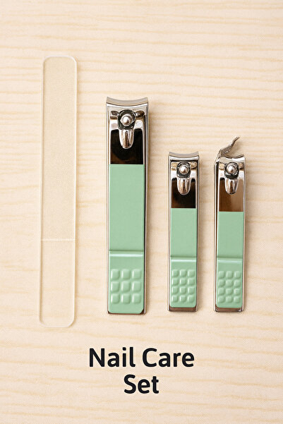 MAQYA KOZMETİK 4LÜ Tırnak Makası Seti, Ayak ve Parmak Tırnağı Keskin Makas, Paslanmaz Çelik,CAM Tırnak Törpüsü