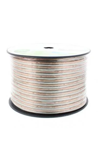 OEM Διαφανές καλώδιο ηχείων 2x4mm CCA Well LSP-CCA4.00TT-100-WL