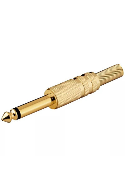 OEM Mufa Jack 6.35 mm mono tata metal aurit Goobay 11024