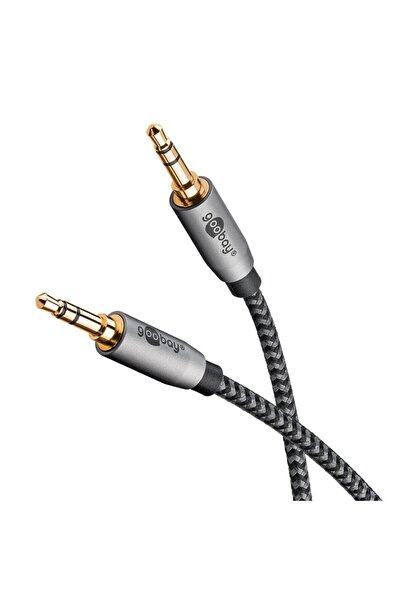 OEM Stereo audio cable AUX Jack 3.5 mm male-male 0.5m premium extremely flexi...
