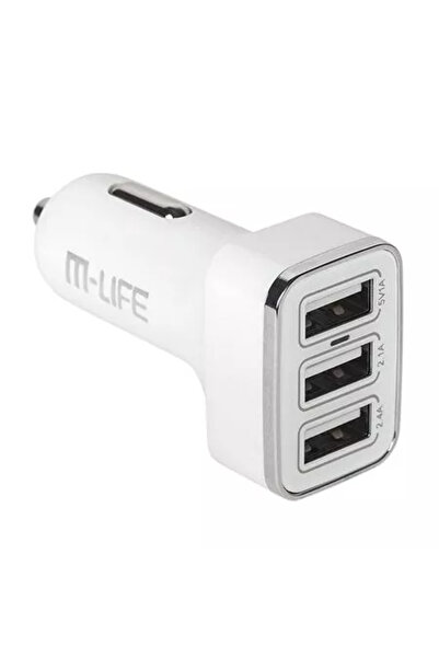 M Life Alimentator auto 3 USB 3100mA
