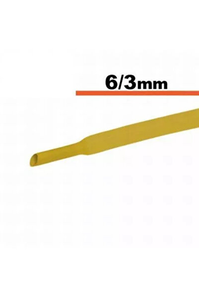 OEM Yellow heat shrink tube 6mm/ 3mm 0.5m