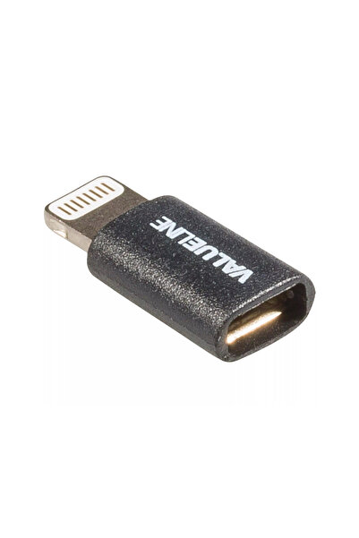 VALUELINE Adaptor USB Lightning tata - micro USB mama negru
