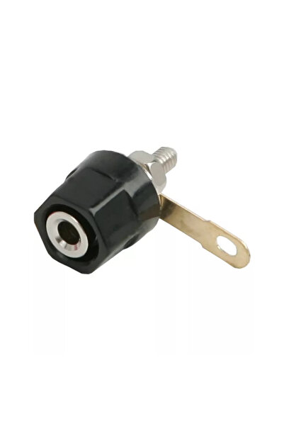 OEM Mufa audio banana mama 4mm montabil executie din plastic negru