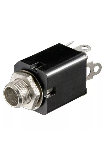 OEM Goobay 6.35 mm στερεοφωνική θηλυκή υποδοχή ήχου, πλαστικό πάνελ