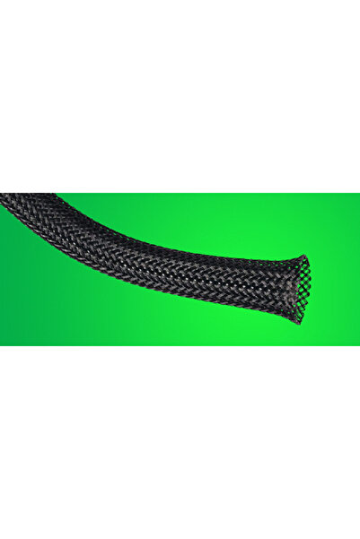 ELEMATIC Cable organizer, black polyester braid 155023010 ER 10-18 mm HALOGEN FREE roll price 1m/