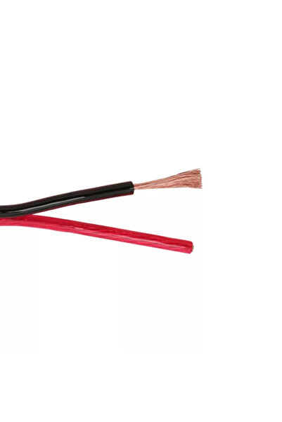 OEM Καλώδιο ηχείων 2x2.5mm OFC CCA κόκκινο-μαύρο διαφανές 1μ NEXUS 20025