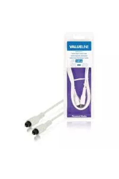 OEM Cablu audio digital Toslink tata - Toslink tata 1m alb VALUELINE