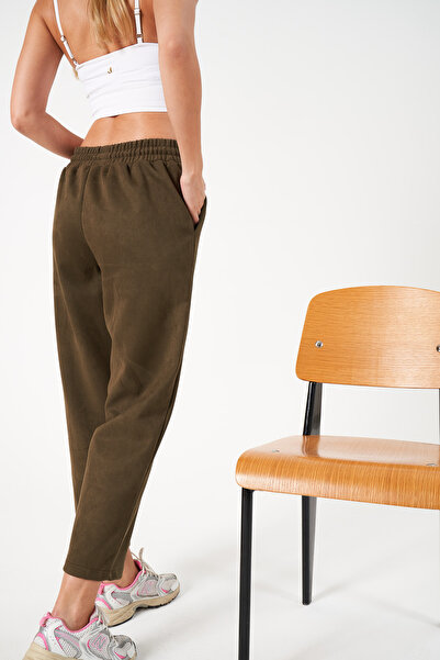 MİA NOURA Women's Suede Fabric Pants