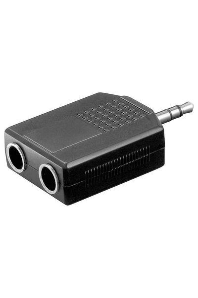OEM Adaptor Jack 3.5 mm stereo tata la 2x 6.35 mm stereo mama Goobay