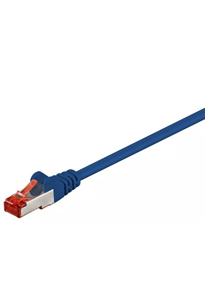 OEM Cablu SFTP PiMF CAT6 albastru 1,5m patchcord cupru ecranat 2x RJ45 Goobay