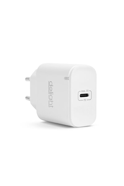 OEM Char charger 230V - USB Type C PD 20W fast charging white Delight 55046WH