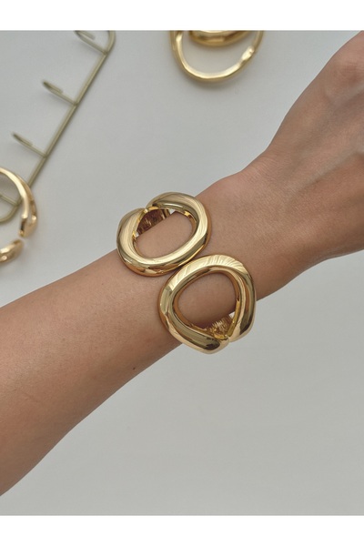 YOUES JEWELRY سوار نسائي من الفولاذ 316L بتصميم سميك