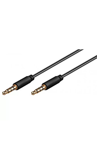 OEM Cablu audio Jack 3.5 mm 4 pini tata-tata 1.5m Goobay