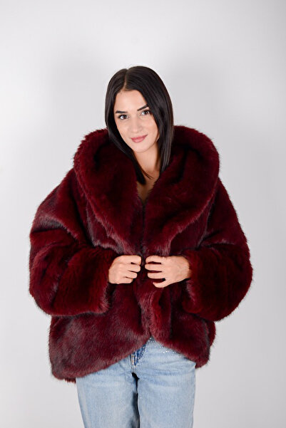 Marjinal Kadın İthal Kapişonlu Astarlı Cepli Kaban