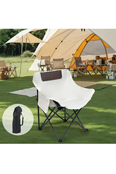 Generic A folding chair or seat, suitable for use on trips, camping, or outdoors.