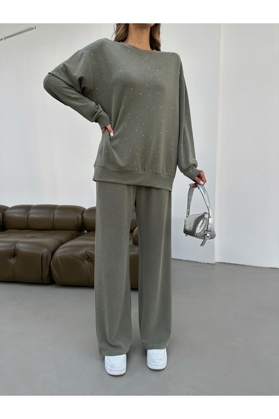 MİA NOURA Women's Knitted Fabric Tiril Tiril Soft Fabric Pants