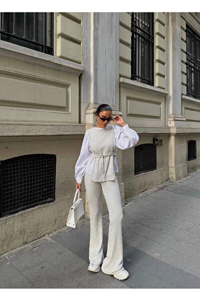 Crystal Life Ribbed Knitwear 3-Piece Set