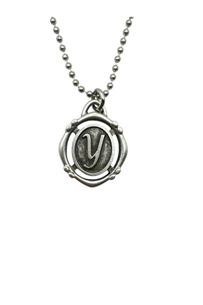 Herşey Nota Y Letter Antique Unisex Necklace – Personal, Elegant, and Original Design