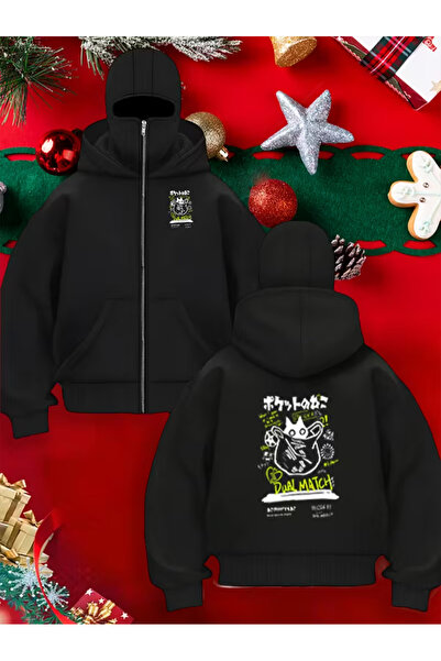 LAND MODA سترة صوفية للجنسين من Snow Masked Ninja من الصوف السميك بخيطين