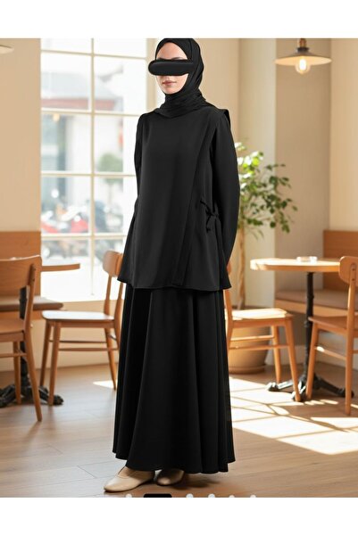 MARDİYE OFFİCİAL Medina Silk Lace-Up Double Suit Casual Dress