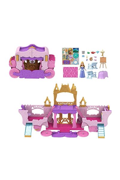 DİSNEY PRİNCESS Small Doll - Carriage to Castle 2-in-1 Playset (Aurora)