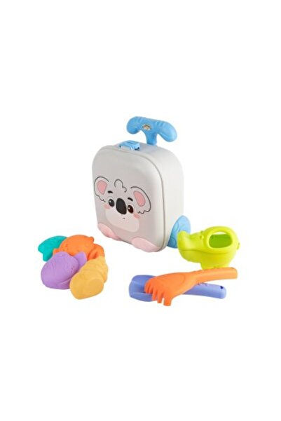 Toybox مجموعة ألعاب رمل الشاطئ للأطفال، مجموعة حقيبة عربة، ألعاب قلعة رملية متعددة الاستخدامات، صندوق رمل