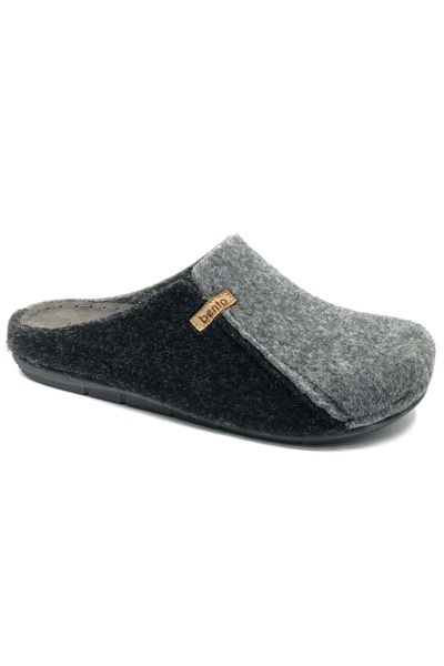 Kocamanlar Ayakkabı Bento K-63-007 Home Slippers Orthopedic Men's Slippers Gray