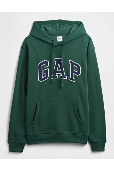 GAP V-Heritage Logo SNL 674148 Чоловічий худі з капюшоном ЗЕЛЕНИЙ