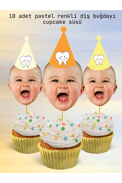 partikuki 10 ADET Dişim Çıktı Diş Buğdayı Pinterest Pastel Kişiye Özel Fotoğr...