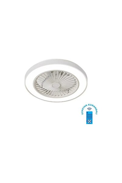 Kendal KCF298 MODERN TAVAN VANTİ 15W 19"LEDLİ MODERN VANTİLATÖR - Beyaz