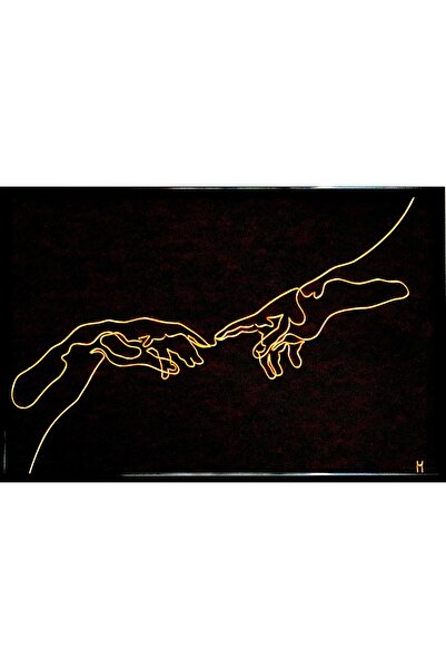 Arta Sarmei Geneza, sculptură din sârmă continuă aurie