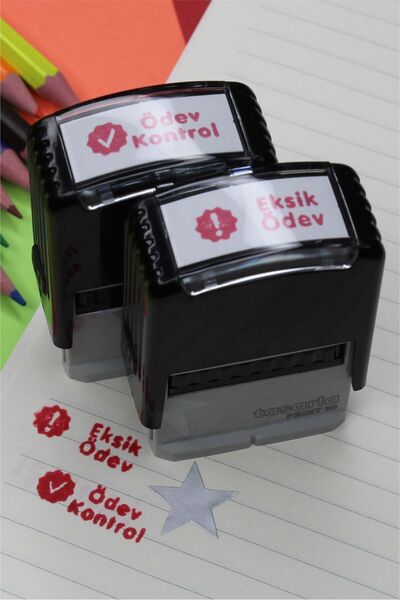 tasarla PRINT10 Ödev Kontrol ve Eksik Ödev Aferin Kaşesi Set 2’li – Öğretmen ...