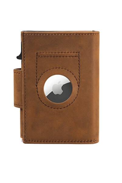 ALL PAPICKS Portofel barbati din piele CRAZY HORSE-AirTag cu protectie RFID