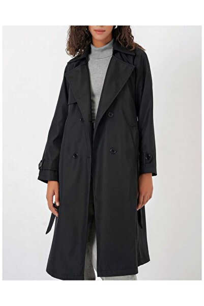 trenchcoat Kadın Kuşaklı