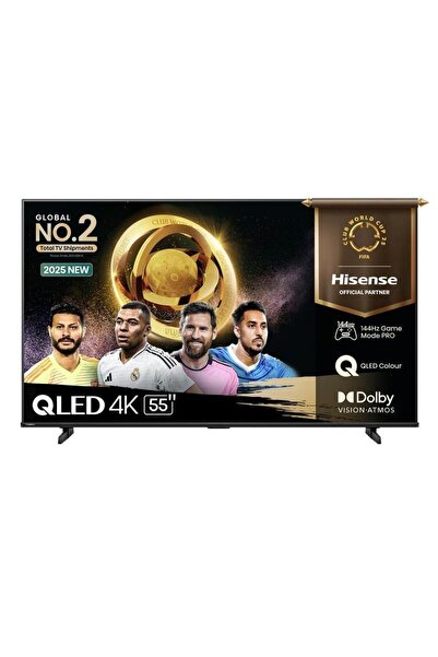 Hisense 55Q7Q تلفزيون ذكي QLED 4K مقاس 55 بوصة 144 هرتز أسود
