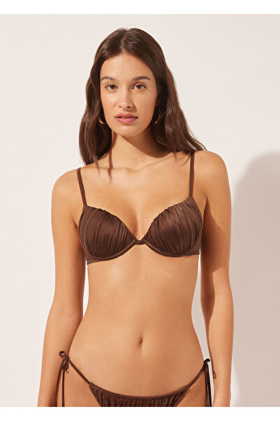 Calzedonia Push Up Bikini Üstü Shiny Satin