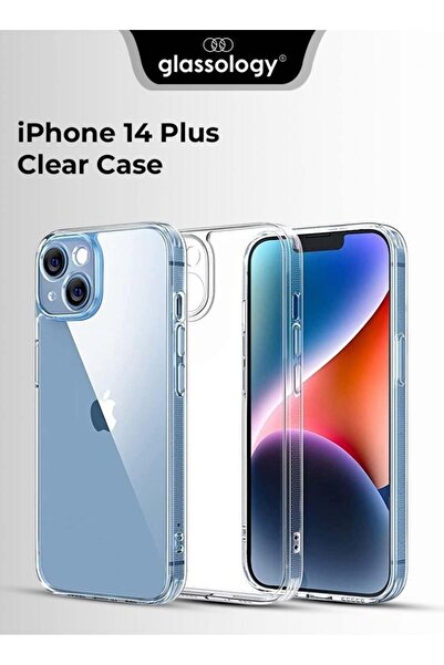 Glassology جراب شفاف لهاتف iPhone 14 Plus - نحيف، شفاف، مقاوم للخدش