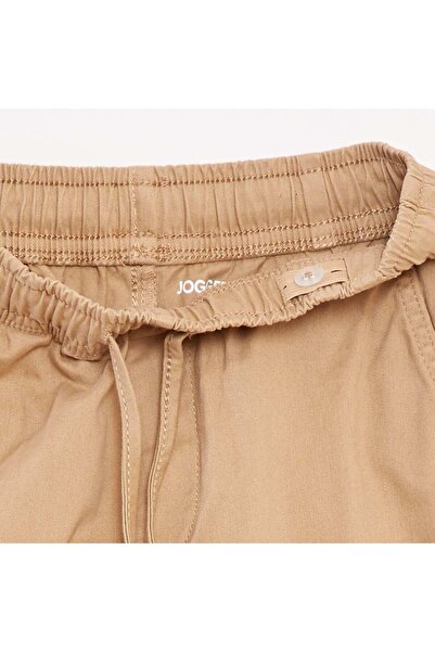 KIABI Stretchy multi-pocket trousers BEIGE
