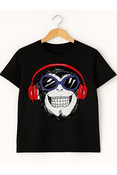 TİMİSİVA Μπλουζάκι Unisex oversized EYED MONKEY με τύπωμα από βαμβακερό λαιμό...