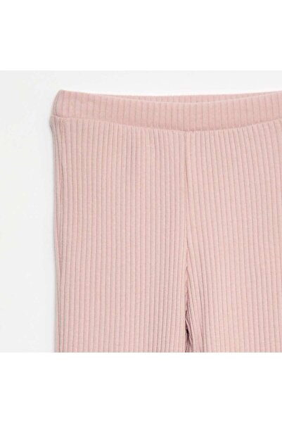 KIABI Plain cotton flare trousers PURPLE