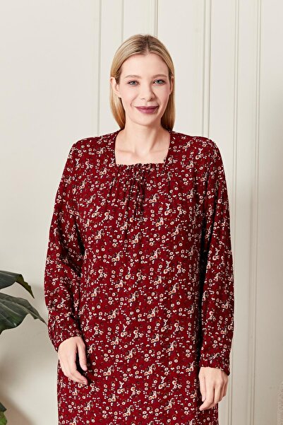 Ferace Women's Plus Size Square Neck Crinkle Dress