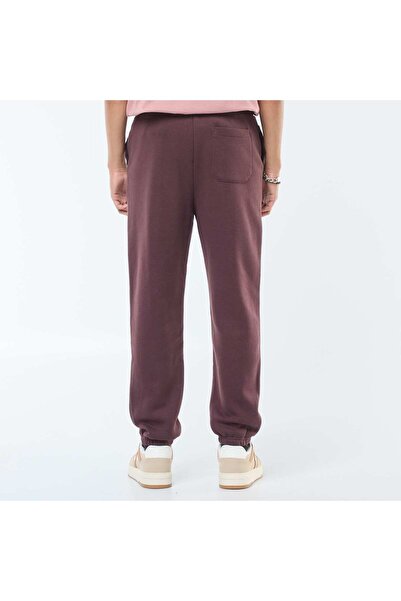 KİABİ Plain joggers with drawstrings at the waist PURPLE
