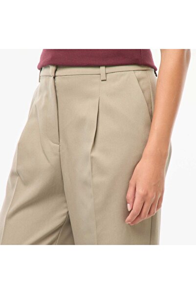 KIABI Wide-leg tailored trousers GREEN